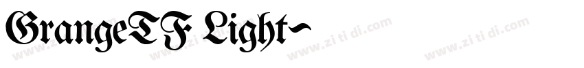 GrangeTF Light字体转换